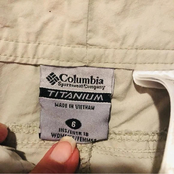 Columbia Titanium Omni-Dri Capri beige size 6 - Picture 6 of 13
